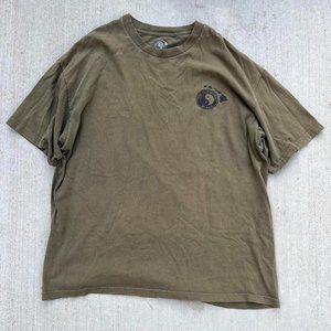 Oversized body fit Hawaii shirt with front and back graphic